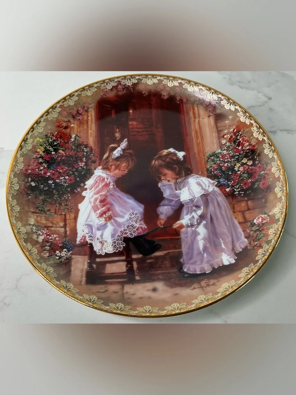 Bradford Exchange Limited Sisters Touch Series Sandra Kuck, Sisters Love Forever